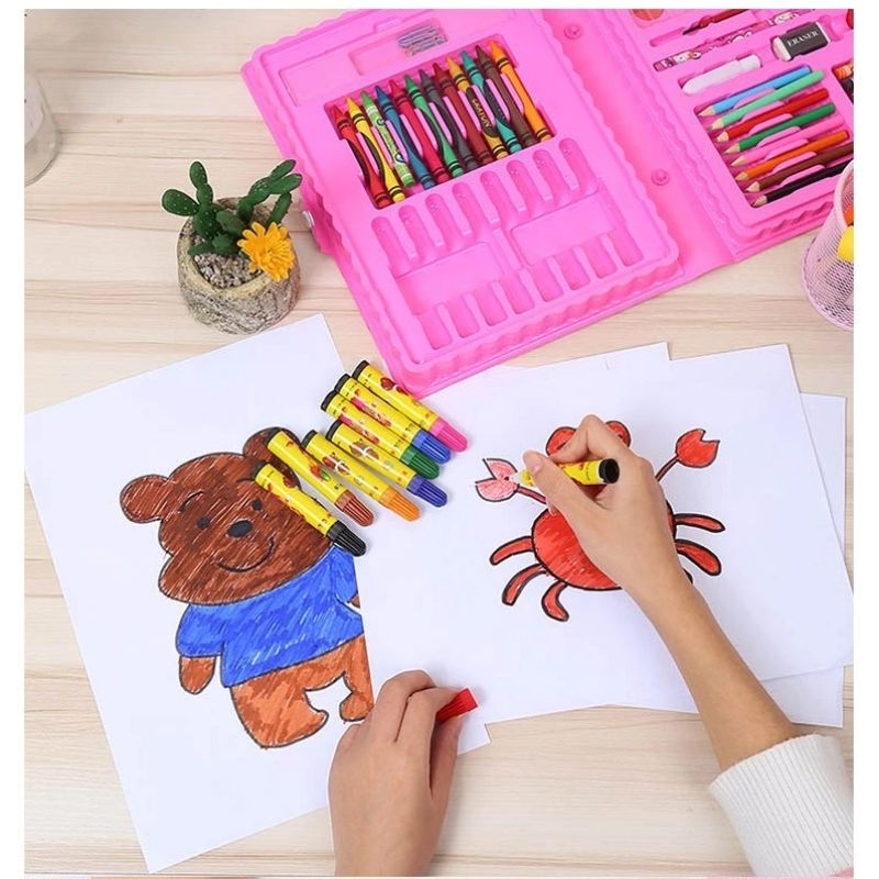

Crayon Set Isi 86 / Krayon Pensil Warna Alat Lukis Karakter