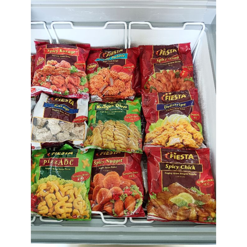 

Fiesta Nugget/Spicy wing-chick-karage/Sosis/Bakso