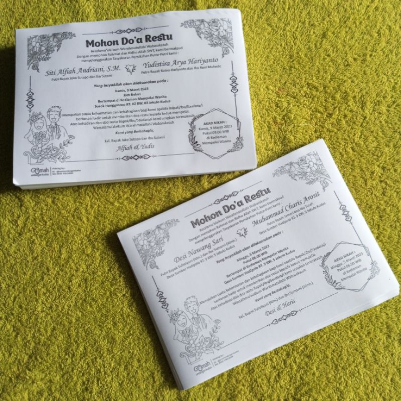 

Undangan Kotak Nasi
