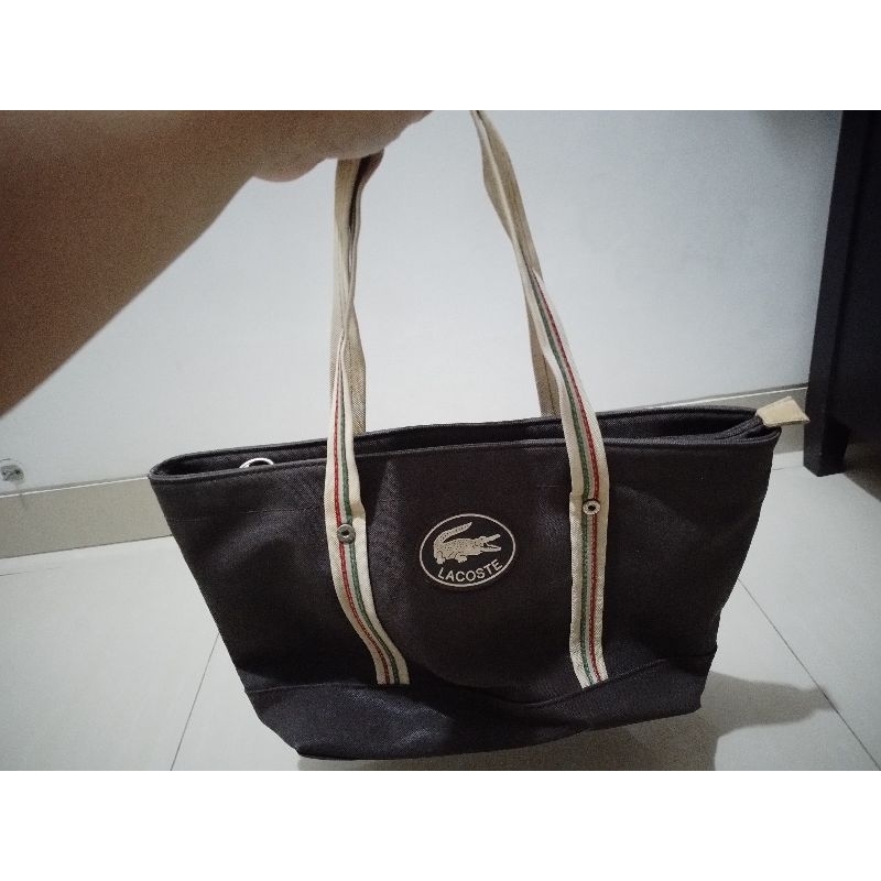 Preloved Lacoste Tote Bag / Tas Lacoste