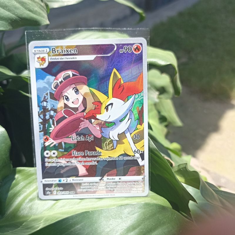Kartu Pokemon - Braixen CHR TCG 069/068 Indo