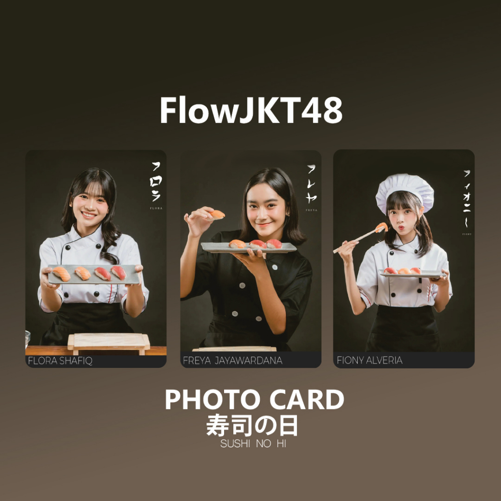PHOTOCARD JKT48 [UNOFFICIAL] SUSHI NO HI [Satuan]