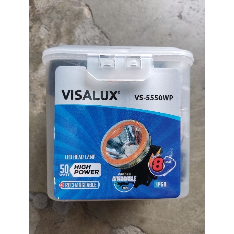 Senter kepala Visalux 50watt VS-5550wp cahaya putih