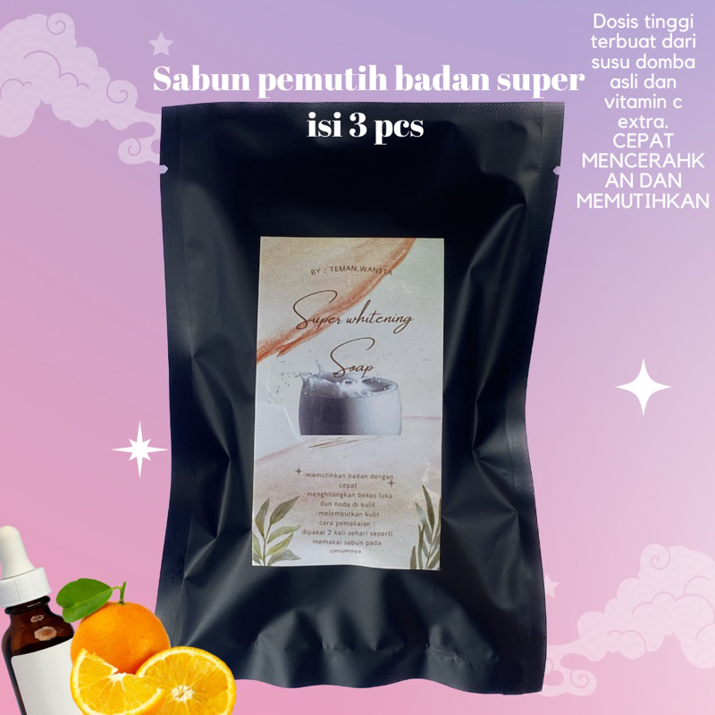 sabun pemutih badan dosting / pemutih badan ampuh / sabun pemutih original permanen / sabun dosis ti