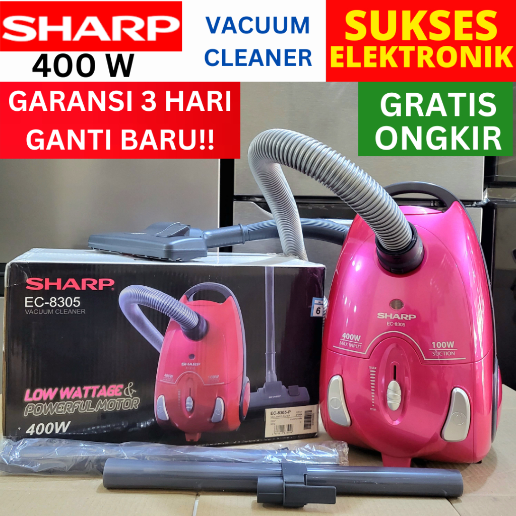 VACUUM CLEANER SHARP EC-8305 / VACUM VAKUM PENGHISAP PENYEDOT DEBU RUMAH LANTAI