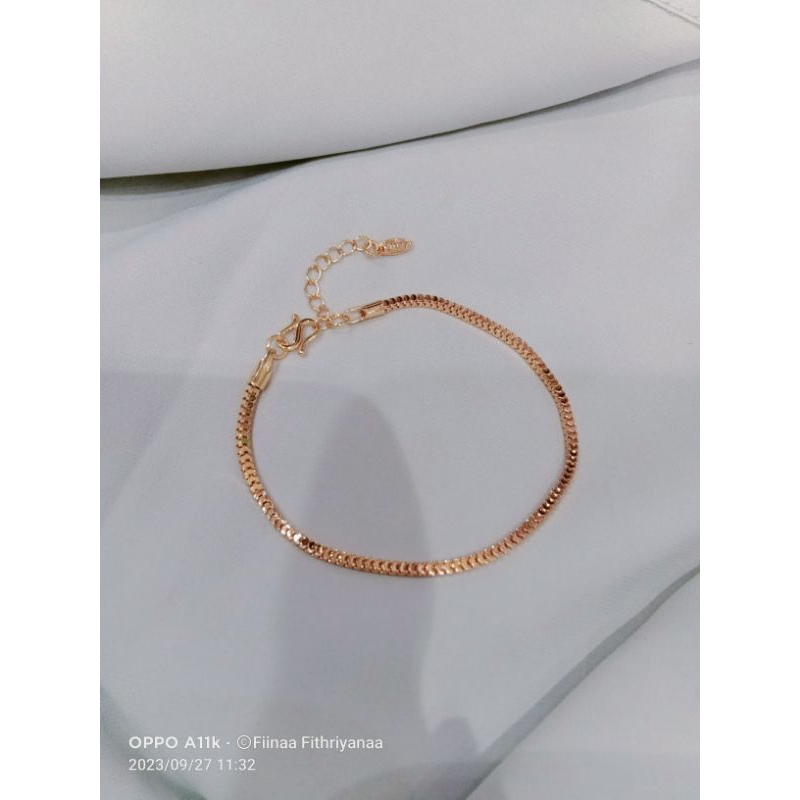 Gelang Milano Kaca Mirip Emas Asli