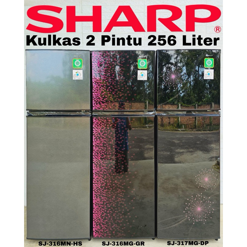 Kulkas Sharp 2 pintu 316/317