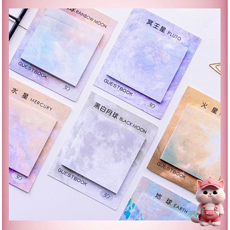 

N008 Sticky Notes Planet Series / Memo Notes Stationery Untuk Kantor Sekolah