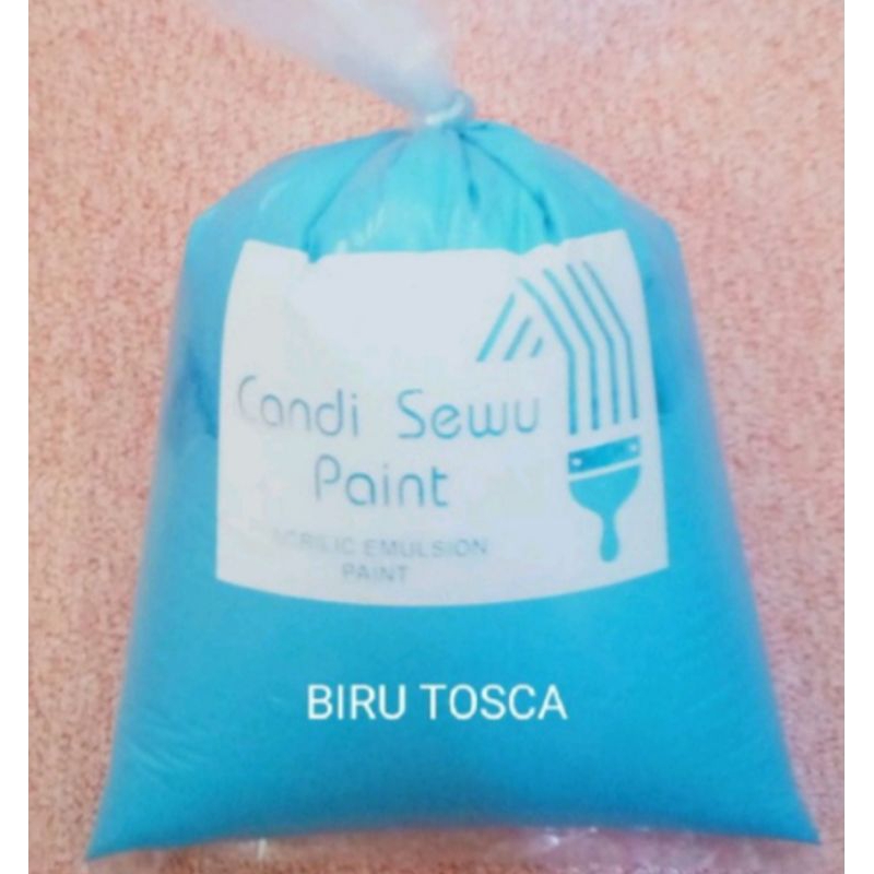 CAT TEMBOK 1 KG WARNA BIRU TOSCA// KWALITAS SUPER