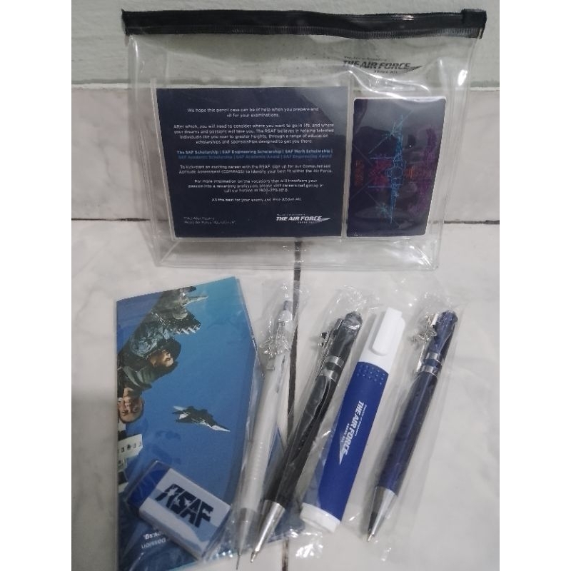 

Pulpen set the air force alat tulis anak cowok laki