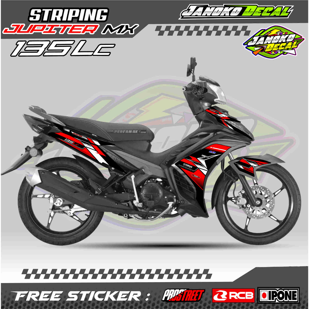 STRIPING VARIASI JUPITER MX 135 LC / STICKER LIST VARIASI JUPITER MX 135