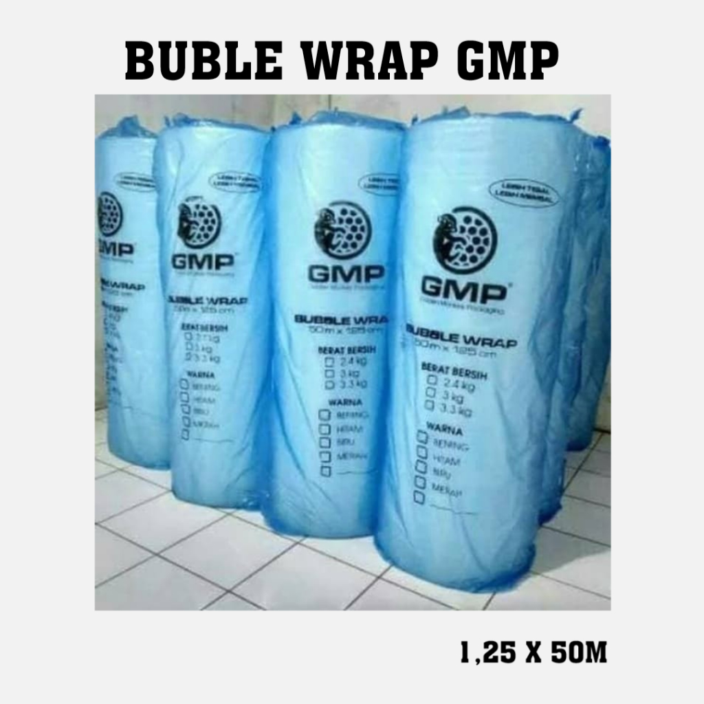 

BUBLE WARP ROLL MERK GMP UK 125 X 50M PUTIH