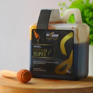 Madu Hitam Super Mujahid 500gr | Herbal Madu Hitam Pahit Mujahid