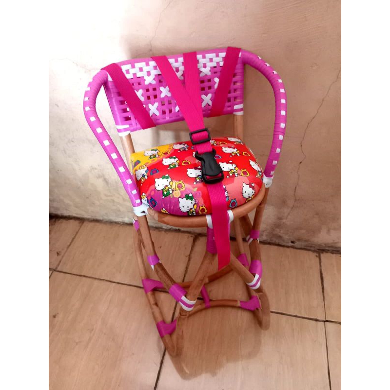 boncenan anak motor matic polos free sabuk pengaman dudukan rotan motor matic jok depan motor matic 
