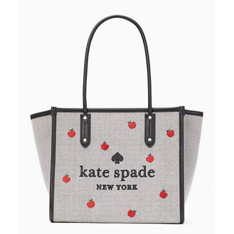 Kate spade ella apple tote bag black multi m
