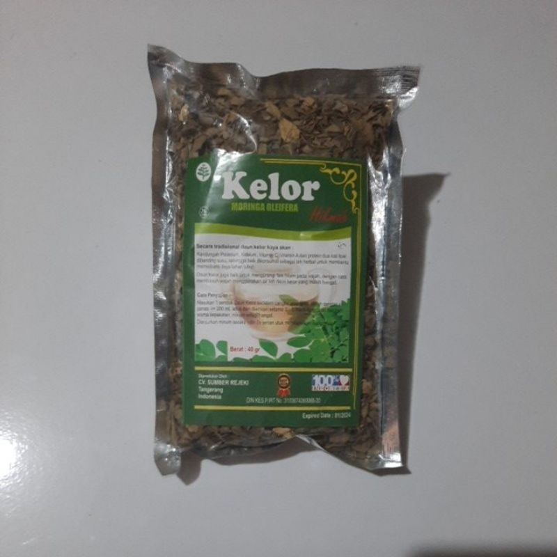 

teh seduh daun kelor