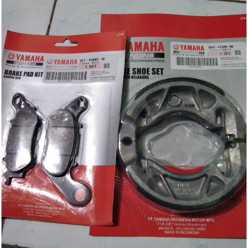 Kampas rem depan belakang Mio sporty smile,soul GT 115cc,soul ,Mio GT,