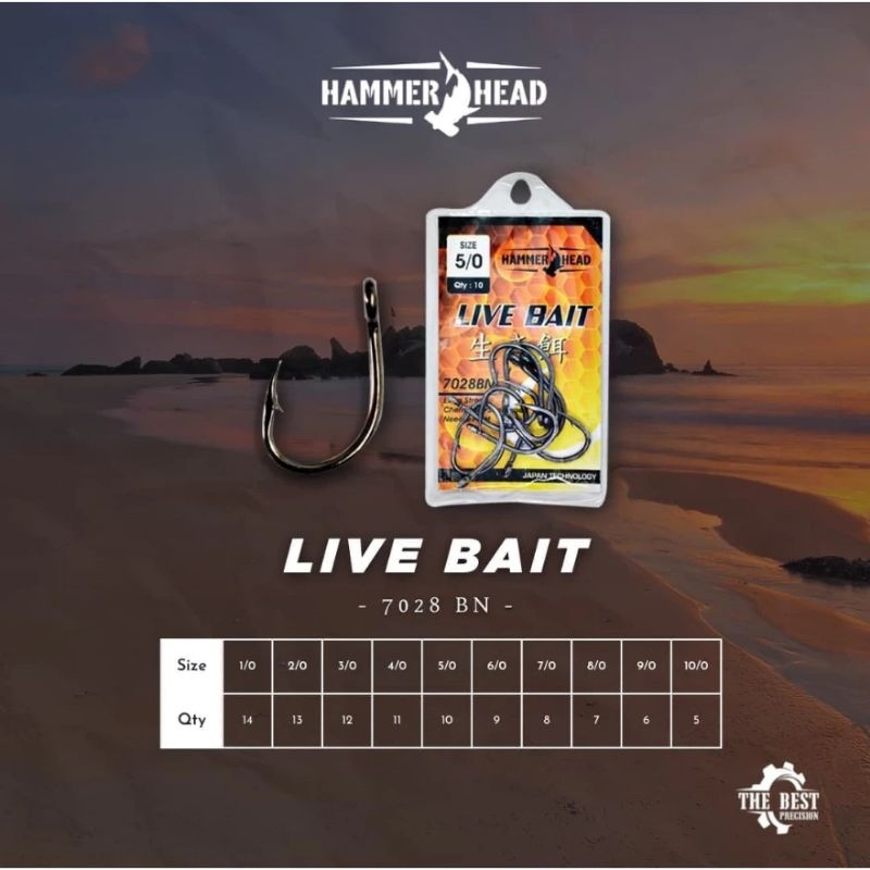 KAIL PANCING HAMMER HEAD LIVE BAIT 7028BN