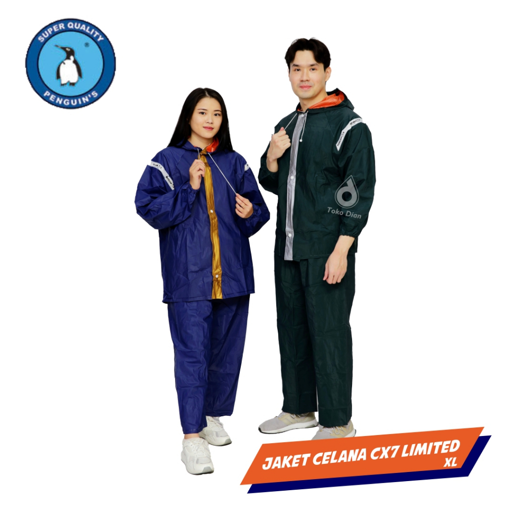 Jas Hujan Penguin Jaket Celana CX-7 LIMITED XL