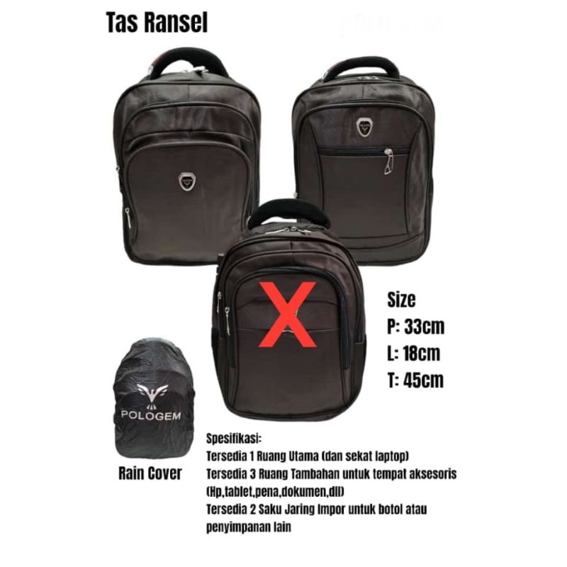 Tas Ransel Pria Polo Gem Bagus