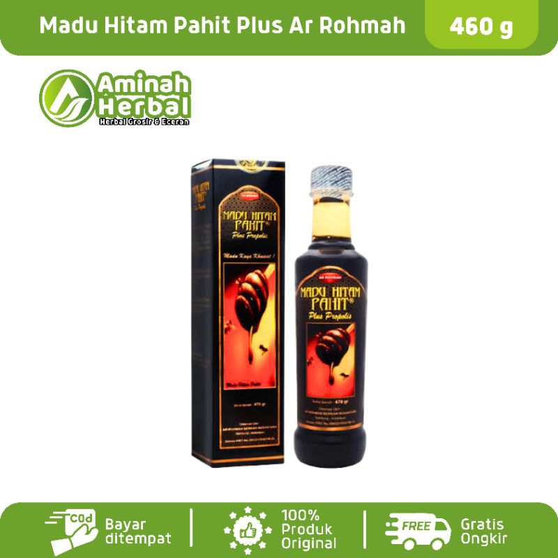 

Madu Hitam Pahit Plus Propolis Ar-Rohma