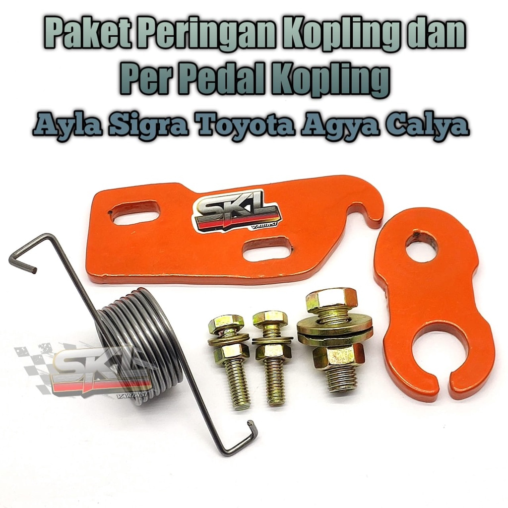 COD Paket Peringan Kopling Ayla Sirion Sigra Agya Calya lengkap dengan Per Pedal Kopling / Per Custo