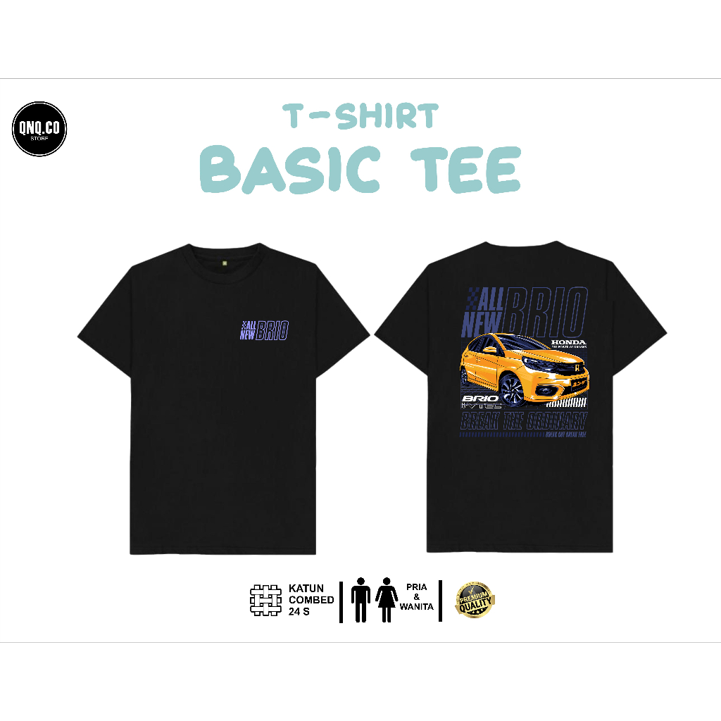 kaos brio kaos keren pria wanita kaos distro cotton combed 24s