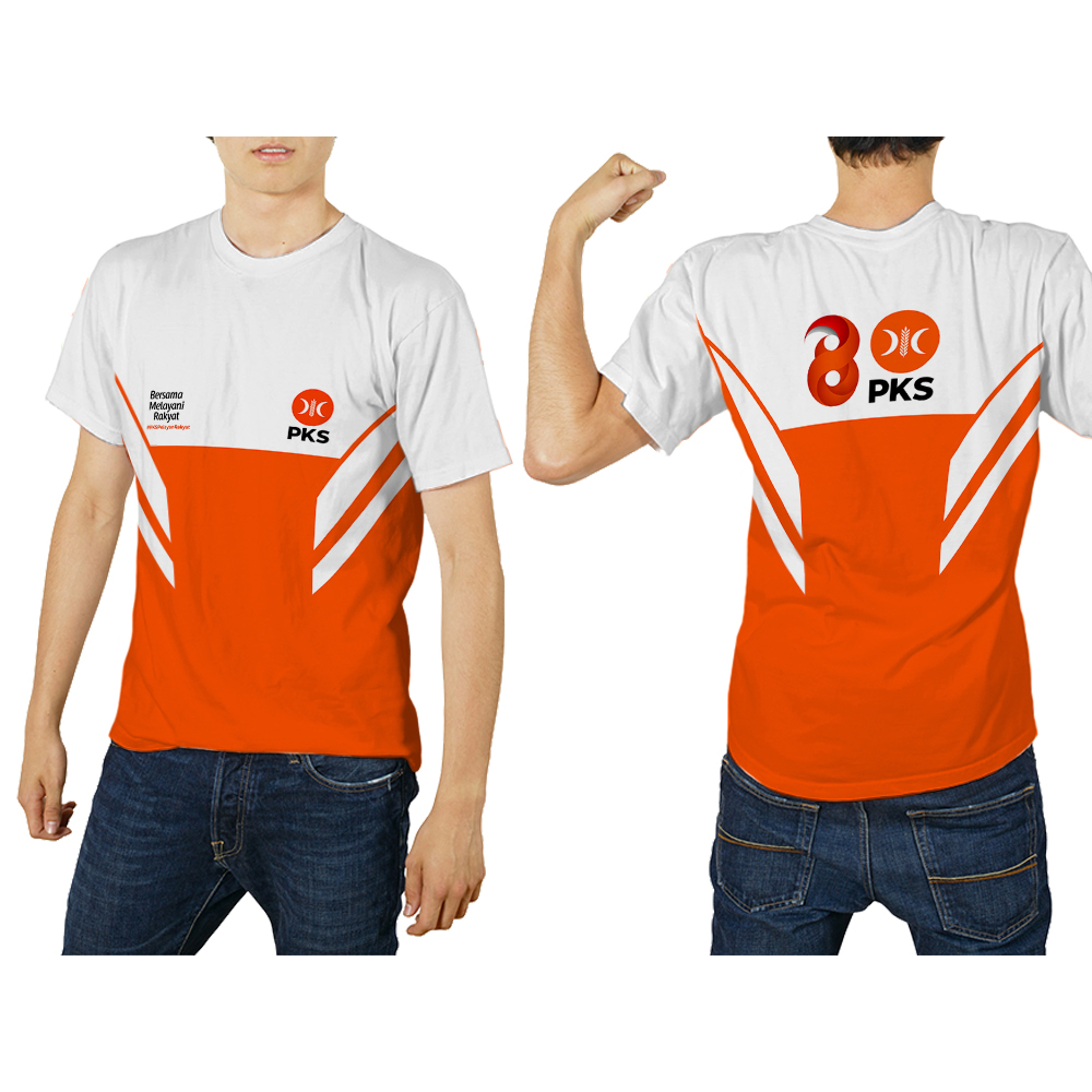 Kaos Baju PARTAI PKS IKHWAN AKHWAT Logo Baru Fullprint