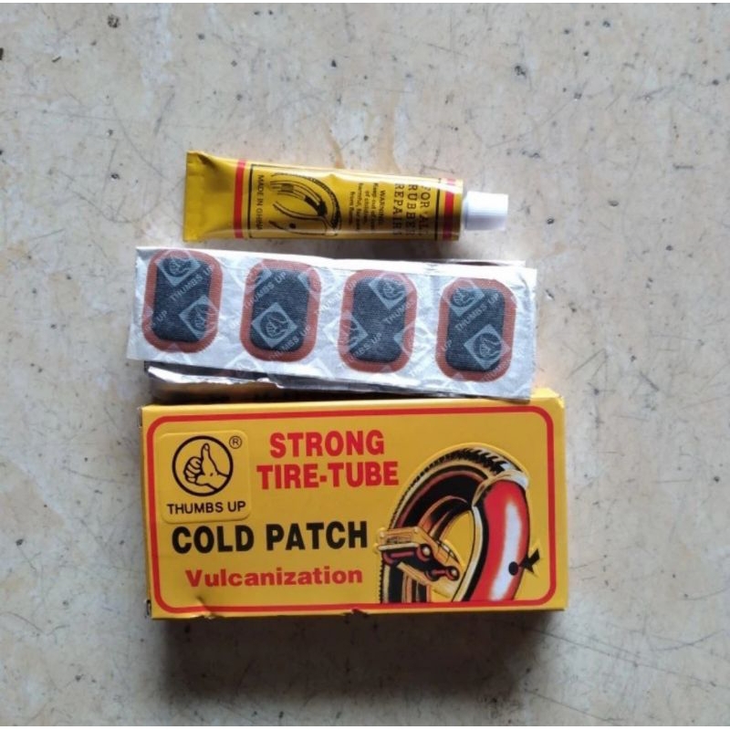 paket lem tiptop tip top cold patch tambal nambal nembel ban sepeda dan motor