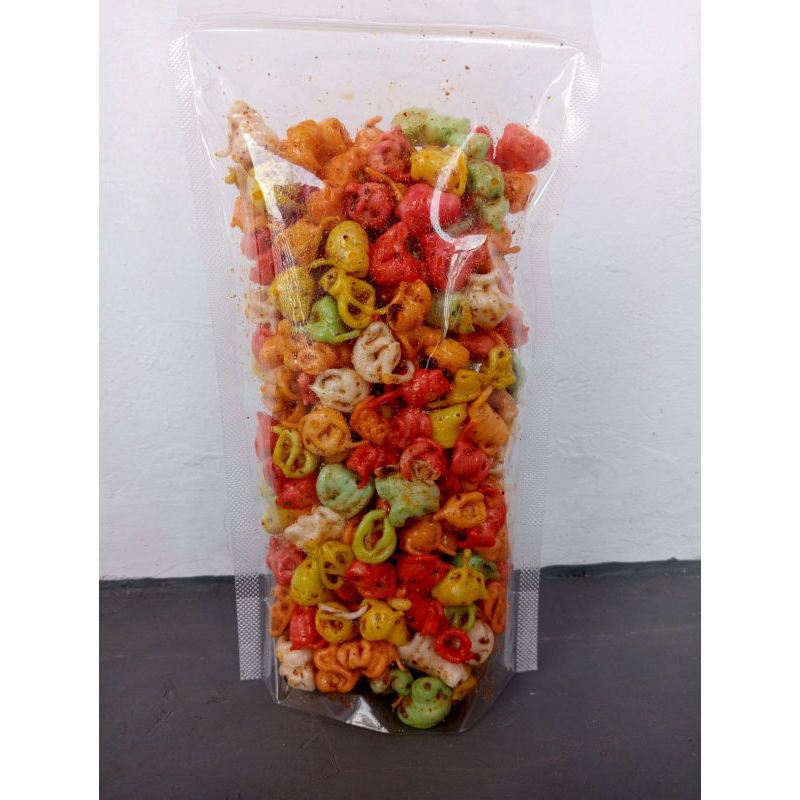 

Seblak kerupuk Gelung 1KG Tatangga Rasa Pedas Daun Jeruk