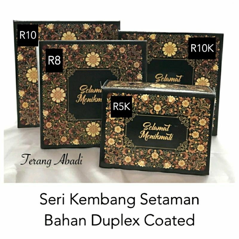 100pcs Dus Nasi Kembang Setaman /Dus Roti /Dus Kue / Dus Snack Ultah/ Dos Hajatan/ Kerdus Nasi/ Kerd