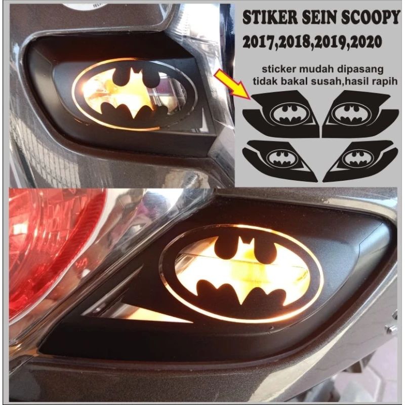 STICKER CUTTING STIKER VARIASI LAMPU SEIN SCOOPY 2018-2020