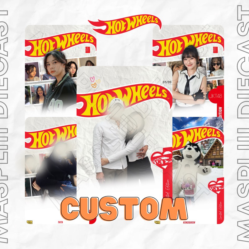 Custom Card Request foto kado ulang tahun kado pacar jkt48 blackpink bts