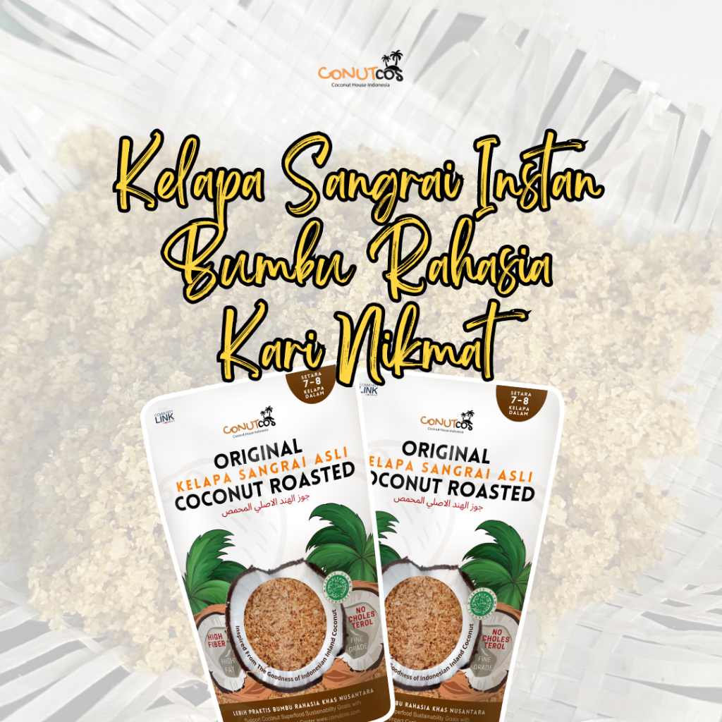 

ORIGINAL COCONUT ROASTED | KELAPA SANGRAI INSTAN BUMBU RAHASIA KARI NIKMAT 750G