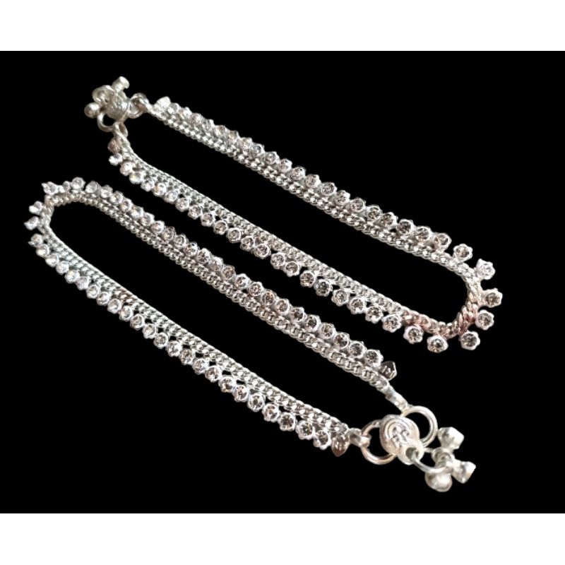 GELANG KAKI INDIA WARNA SILVER