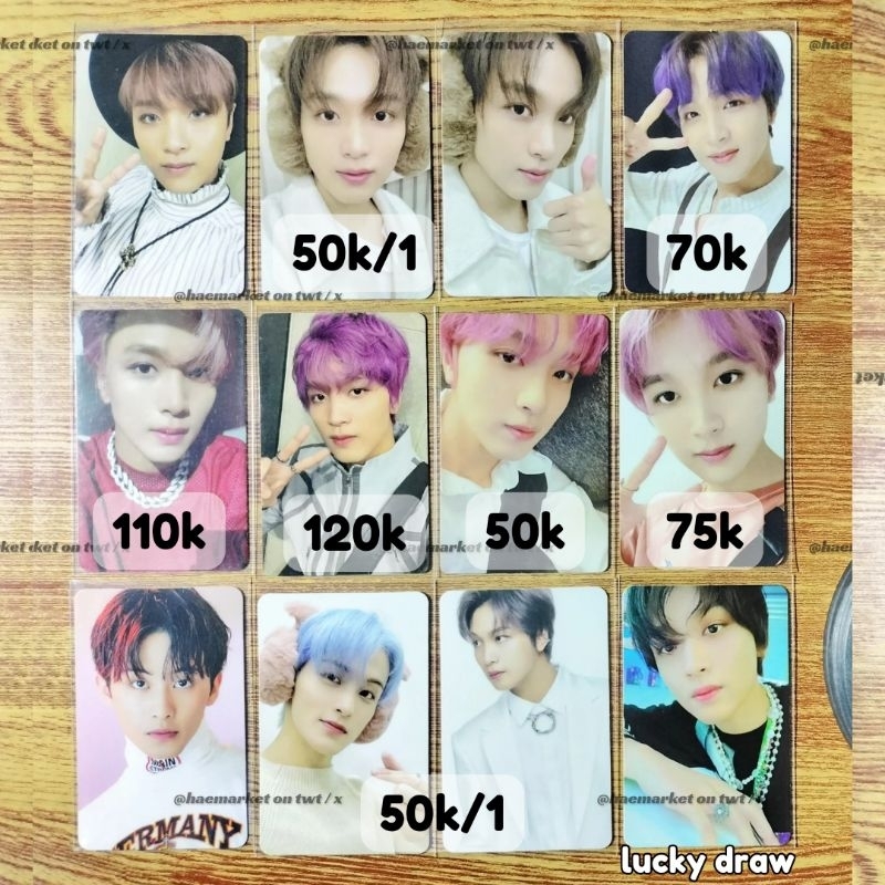 [BISA COD] OFFICIAL PHOTOCARD NCT HAECHAN MARK 127 dream pink christmas dad v2 cherry bomb 2 baddies