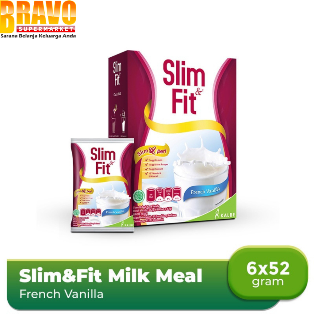 

Bravo Bojonegoro - Slim & Fit Milk Meal Replacement 6 x 52GR