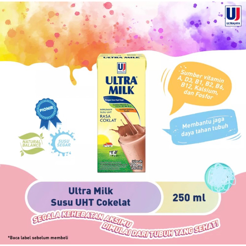 

Susu UHT Ultra Milk 250Ml rasa coklat