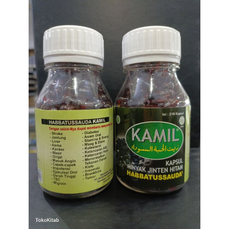 Habbatussauda Kamil Jinten Hitam 210 Kapsul