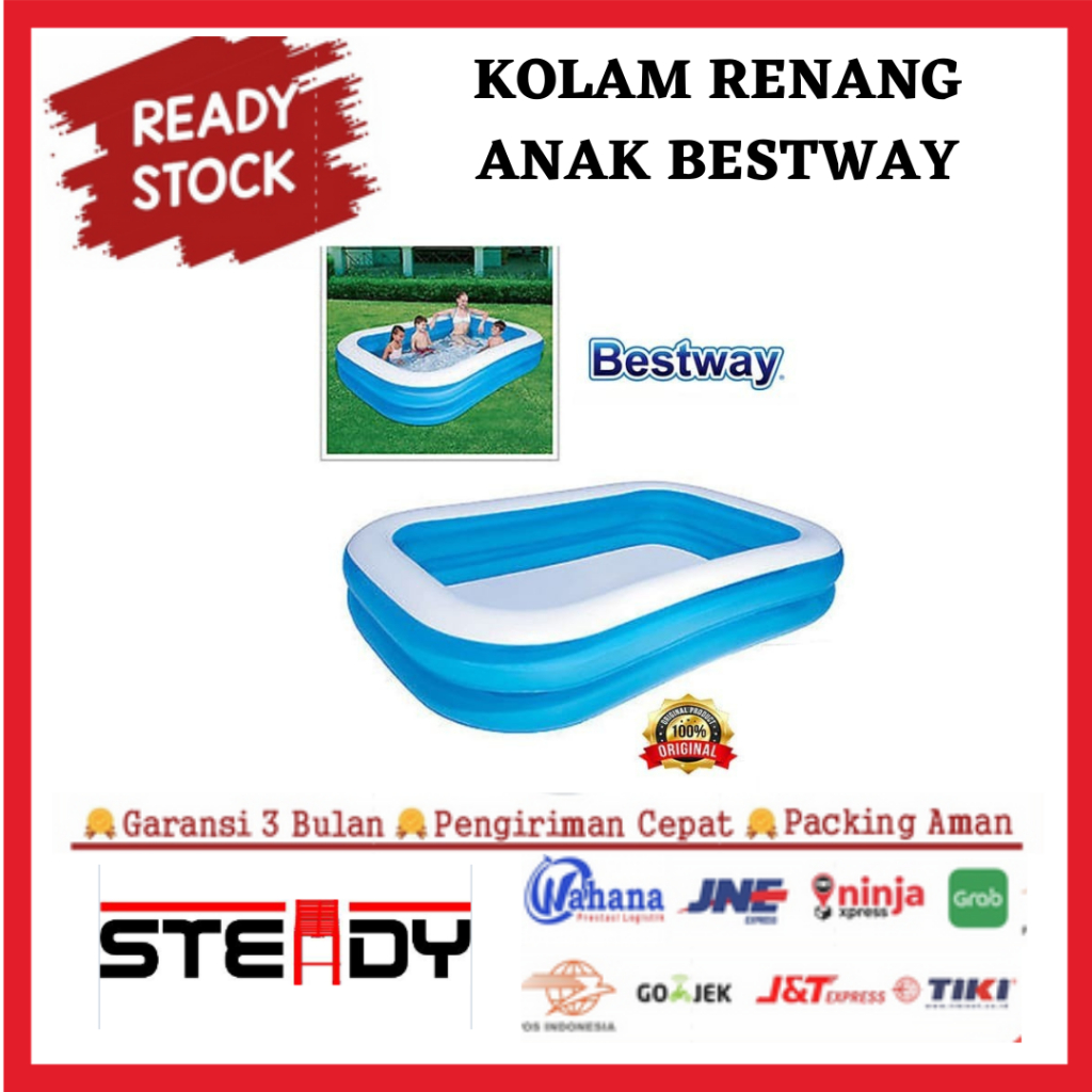 Kolam Renang Anak Besar BESTWAY Kolam Renang Karet Jumbo Family Pool