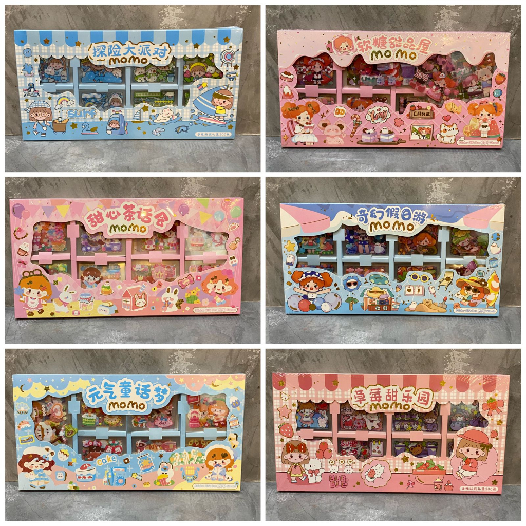 

Sticker MOMO Rainbow 100 Lembar Motif Korea Lucu