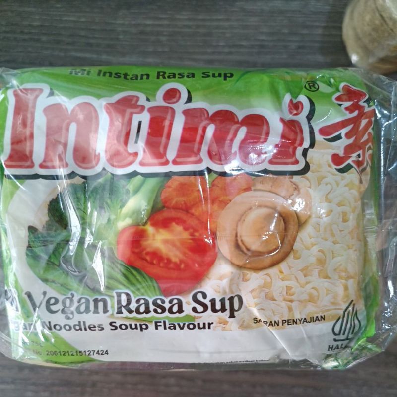 

Intimi Mi Instan Vegetarian vegan sup 75gram soup kuah enak dan halal