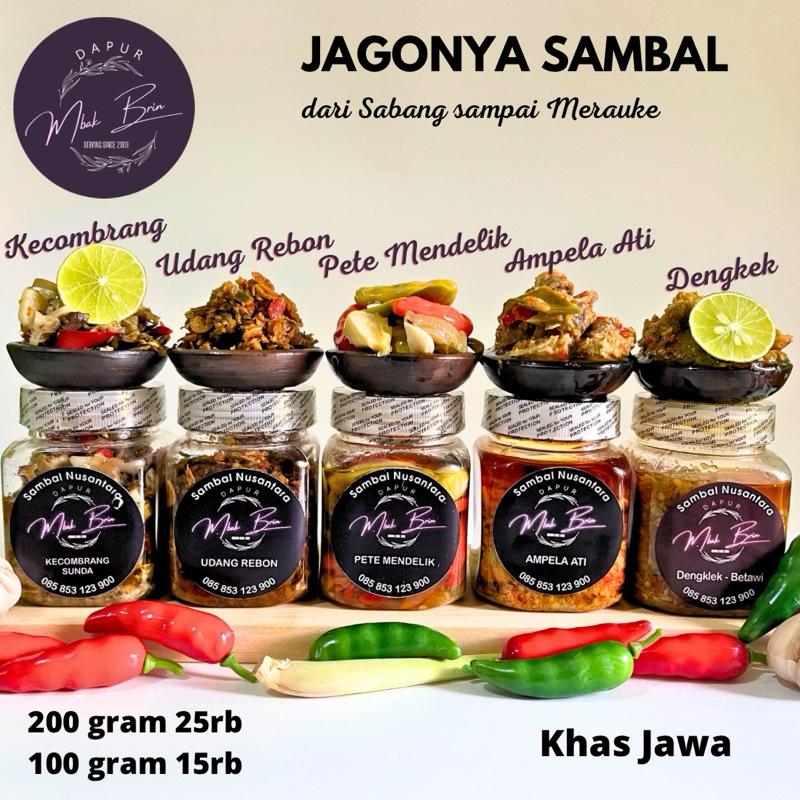 

Sambal Nusantara Dapur_Mbakbrin / khas jawa (100g-200g)