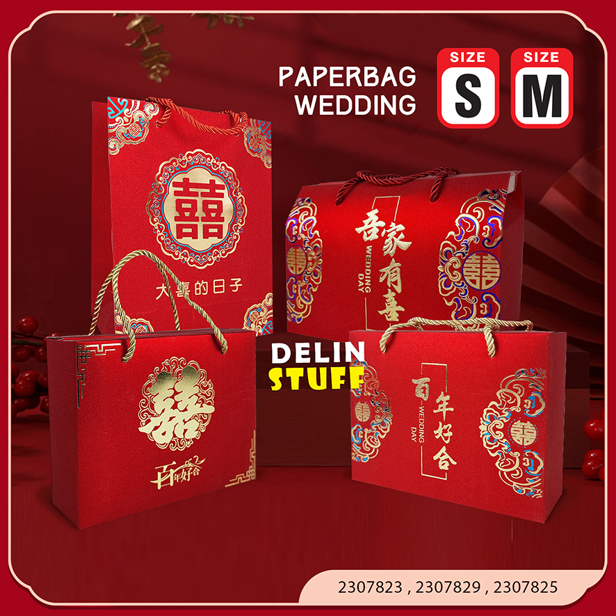 

Paperbag TEBAL Paper bag Souvenir Wedding Kotak Souvenir Pernikahan Sangjit Shuang Xi Kotak Handuk Teapai Phangteh size S, size M (2307823 , 2307829 , 2307825)