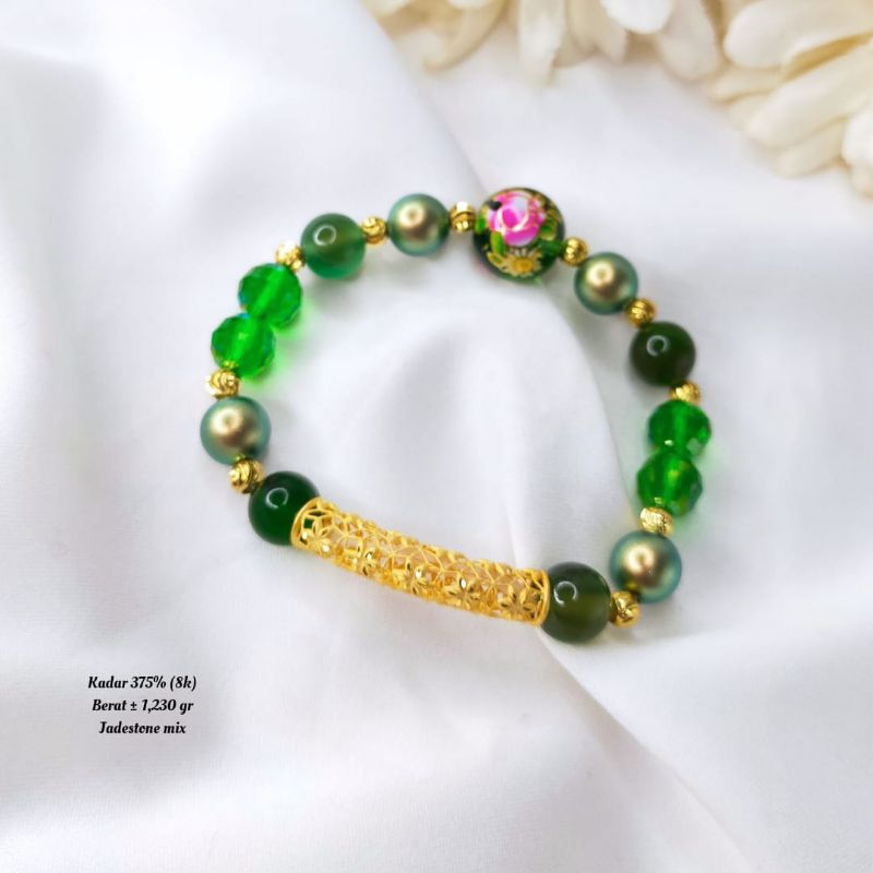 GELANG KRISTAL MIX BAMBU KRAWANG