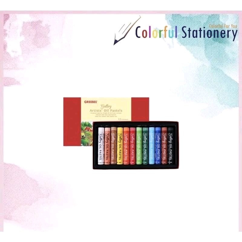 

crayon greebel artist oil 12 warna hemat lebay