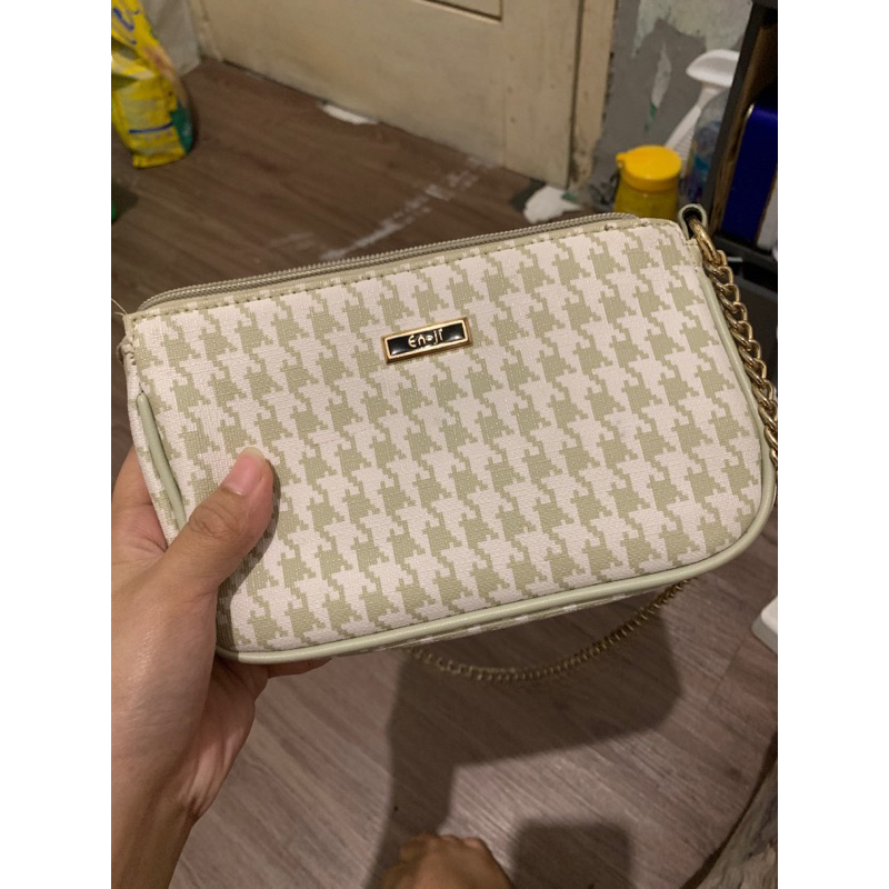 Preloved shoulder bag En-ji (green) original