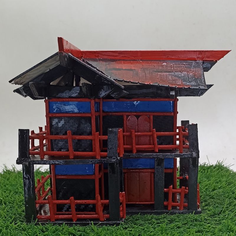 miniatur rumah jepang gubuk arena Aquascape paludarium