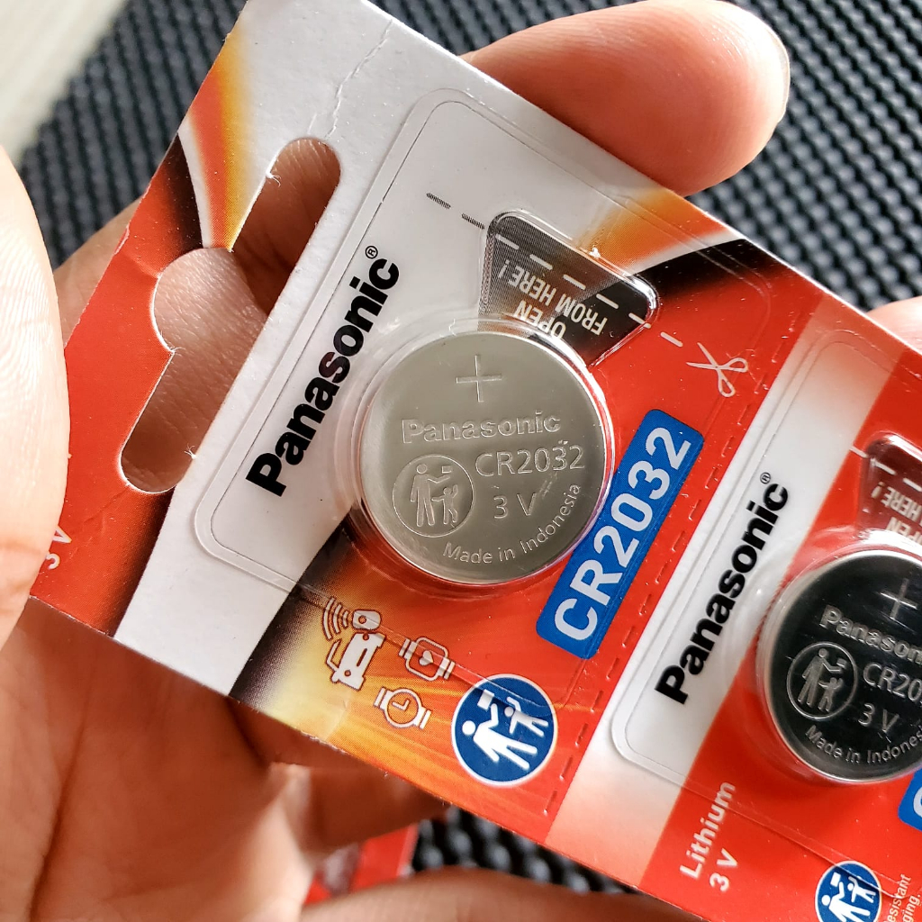 Baterai Panasonic original 1 Butir CR2032  Baterai Remote Mobil DLL CR 2032 Original