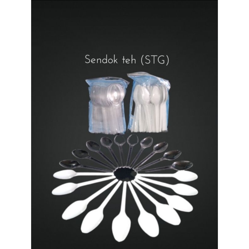 Sendok teh STG bening (50 PCS) dan STG putih susu (100pcs)